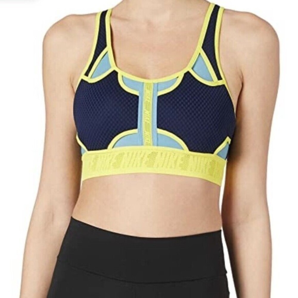 Nike Sports Bra Blue Size X-Small Swoosh UltraBreathe Medium-Support CZ4439-410